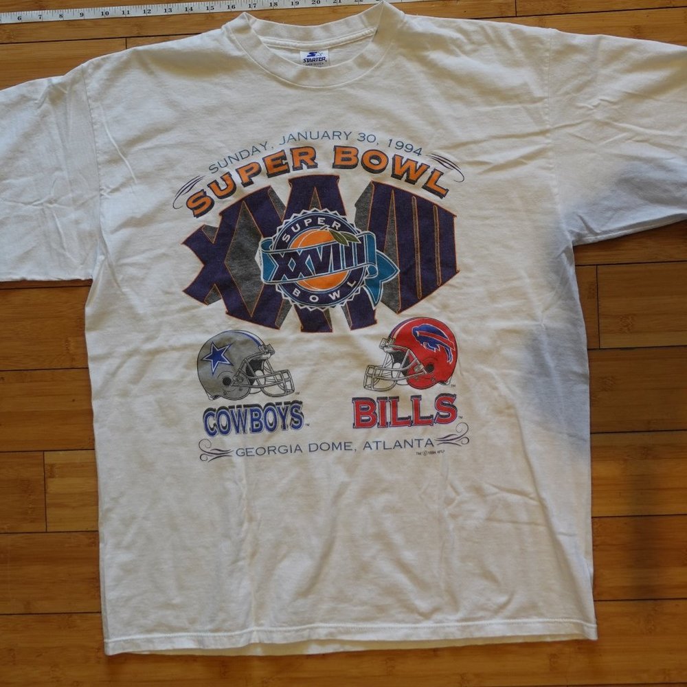 Vintage Starter 1994 Super Bowl XXVIII White Sz XL